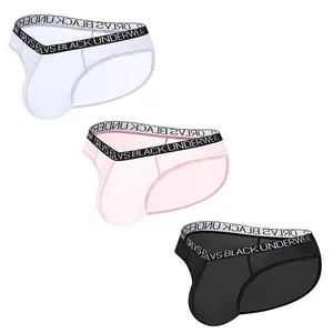 Transparent Men's Underwear Briefs Comfortable Low Wasit Ice Silk Sexy Men Panties Quick Dry Breathable antibacterial Underpants
