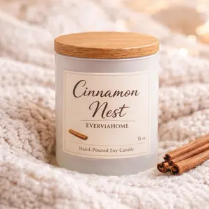 Cinnamon Nest Scented Candle Frosted Candle 11oz