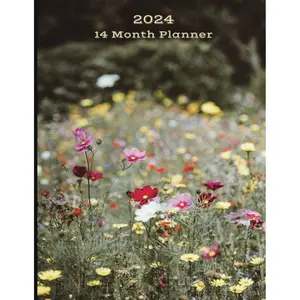 2024 14 Month Calendar Planner 8.5 x 11 Large Size Wildflowers Floral Cover Includes Expense & Gratitude Logs: Book Includes December 2023 - January 2025 | Portion of Proceeds Benefit Animal Rescue Paperback – Large Print, January 31, 2023