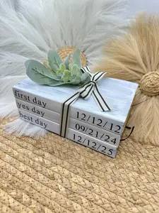 Our Love Story Bible Stack | Personalized Wedding & Anniversary Keepsake