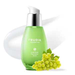 FRUDIA Green Grape Pore Control Serum (1.76 oz) – 80% Green Grape Extract & Tannin Pore Complex | Pore Minimizing Korean Face Serum w/Anti Sebum P & Vegan Collagen | Vegan and Cruelty Free