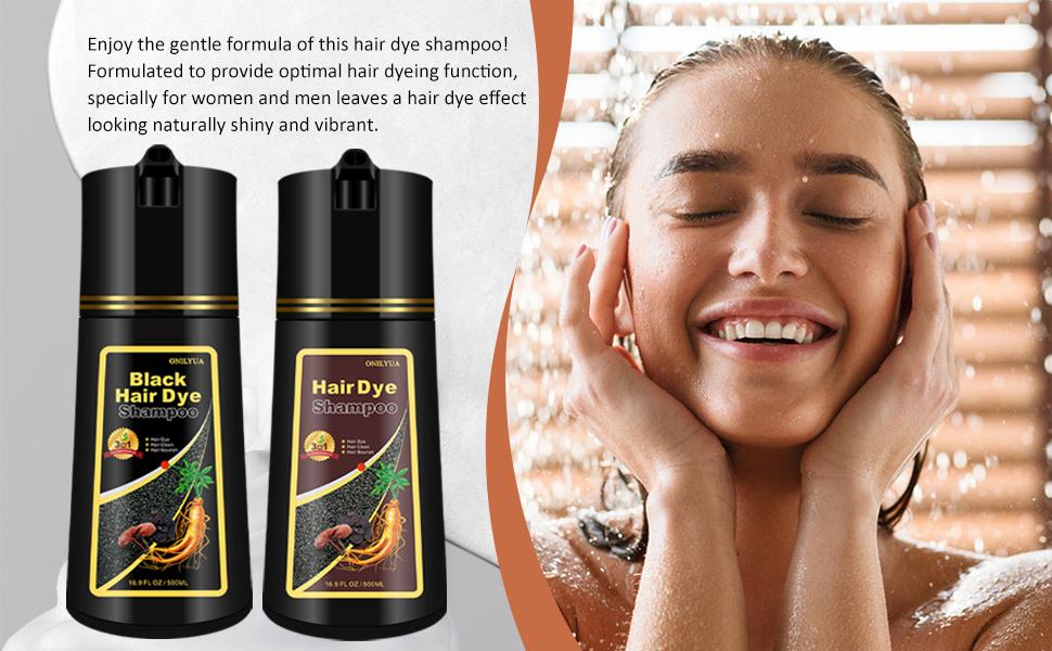 Dark Wine Red Hair Dye Shampoo 3-in-1, Instant Grey Coverage & Long-Lasting Color, Natural Herbal Formula, Nourishing & Easy to Use, Champu Para Canas for Men & Women, 500ml Haircare Dark Wine Red Hair Dye Shampoo 3-in-1, Instant Grey Coverage & Long-Lasting Color, Natural Herbal Formula, Nourishing & Easy to Use, Champu Para Canas for Men & Women, 500ml Haircare
