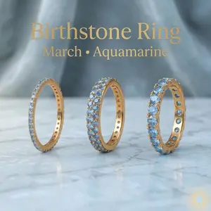 Birthstone Ring March Aquamarine