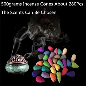 Incense 500Grams About 280Pcs Backflow Tower Incense Cones
