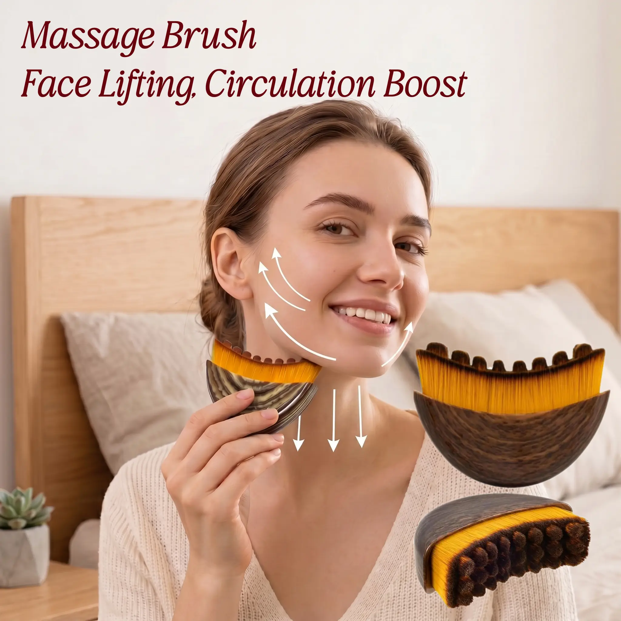 2-Pack Facial Roller & Jawline Massager, Ergonomic Skincare Tool for Adults - 6Cm*8Cm, Firming/Lifting, Chin Sculpting, Stress Relief, Face Brushing, Precise Fit for All Skin Types