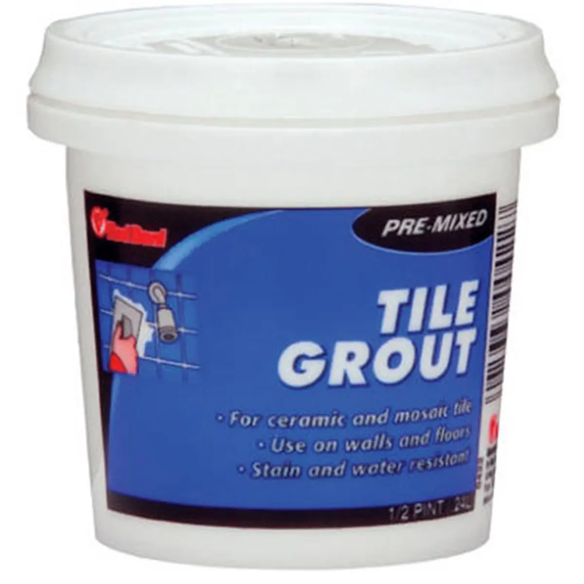 Red Devil 0422 0.5 Pt Premix Tile Grout, Water Resistant, .24 Liter Size