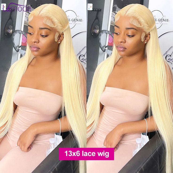 613 Blonde Lace Frontal Wig 13x6 HD Transparent Human Hair Wig For Women Can Be Dyed Pre Plucked With Natural Hairline Colored Wig