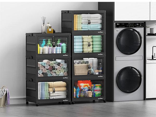 Broview Storage Bins with Lid, Stackable Storage Bins with Lids,Extra Large Closet Organizer Collapsible Drawer Boxes with Wheels, Folding Plastic Cabinet Containers for Home Kitchen Room Organization Broview Storage Bins with Lid, Stackable Storage Bins with Lids,Extra Large Closet Organizer Collapsible Drawer Boxes with Wheels, Folding Plastic Cabinet Containers for Home Kitchen Room Organization