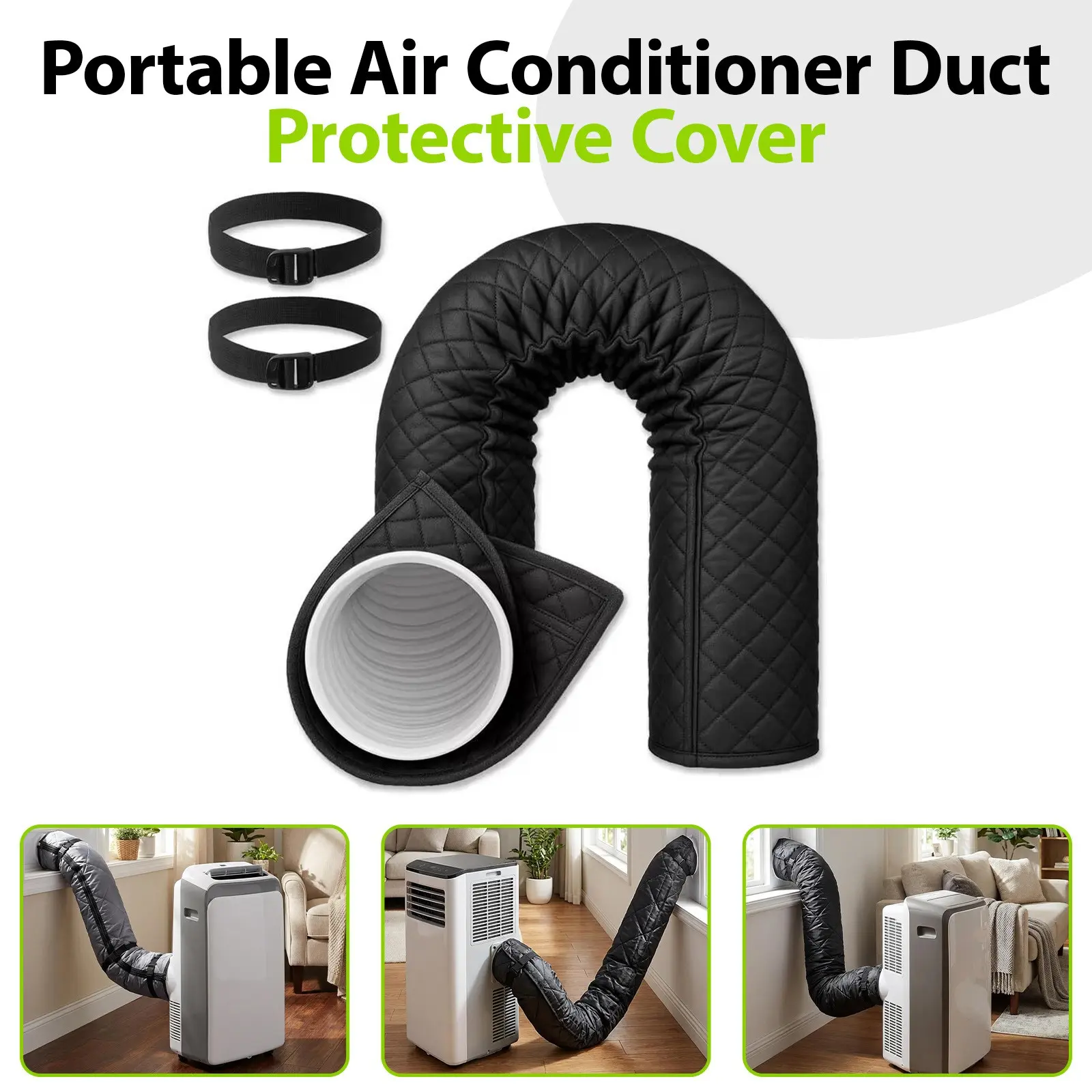 1pc Portable Air Conditioner Exhaust Pipe Cover, Air Conditioner Accessory, Heat Insulation, Sun Protection, UV Protection, Dustproof and Wear-Resistant Hose Sleeve