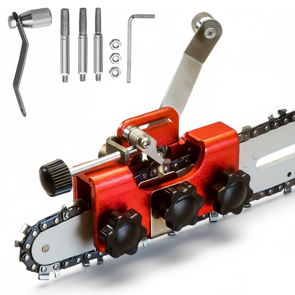 Portable Chain Saw Blade Sharpener, 1 Set Manual Chainsaw Blade Sharpener, Chain Saw Accessories for Home & Garden, Power Tool Accessories, Heavy-Duty