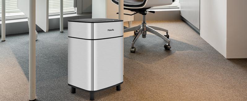 Pukomc Smart Sensor Bin - 2.7Gal Rectangular Space-Saving Bin for Kitchen/Bathroom/Office, Easy Clean, Hands-Free Motion Induction Touchless Trash Can Storage Organizing