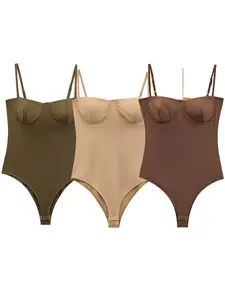 2026 Women Sexy Spaghetti Strap Inner Style Beach Wear Bodysuits Ladies Soft Slim Swimsuit Playsuits Mujer Rompers