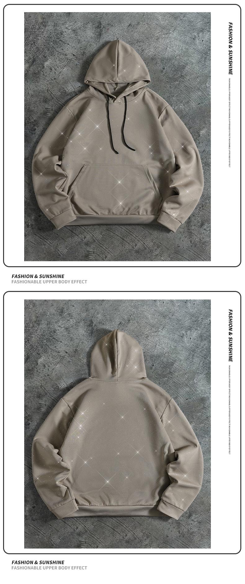 Men's Casual Knit Pullover Sweatshirt with Drawstring Adjustable Hood, Kangaroo Pocket Design, Suitable for Trendy Themed Parties, Outings, Street Dance, Daily Commutes, Outdoor Sports, Ideal for Autumn and Winter Wear Hoodie