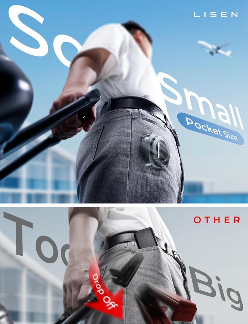 LISEN Travel Stand-MagSafe 2025 New 360° Rotating  Foldable Retractable Stand with Powerful Magnet, Women's Cell Phone Holder Travel Essentials,  Essentials, Hands-Free Magnetic Mini Travel Accessory