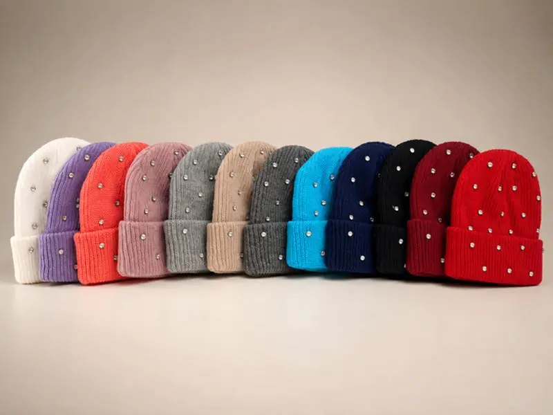 Rhinestone Beanie