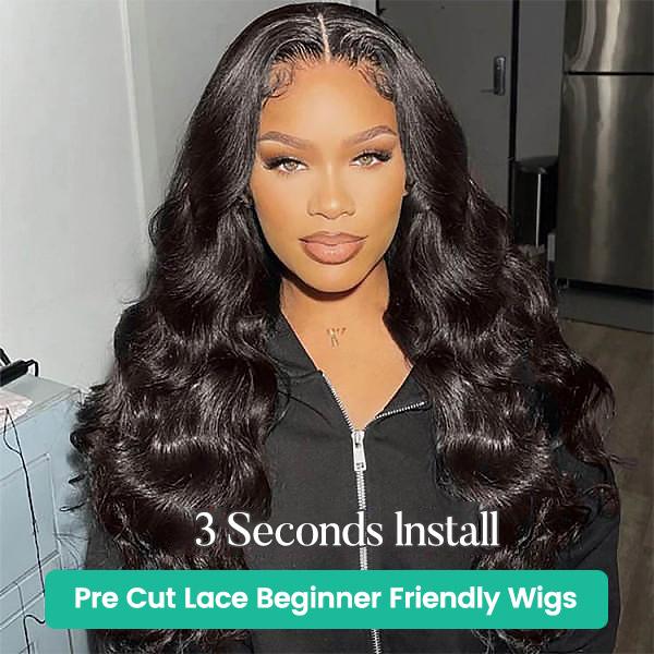 [Spring Must Have] Asteria Hair Ready To Go Glueless Wig Body Wave 7x5/7x4 Pre Cut Lace Closure Human Hair Wigs Bleached Knots with 250% Density #GetReadyforFashionWeek
