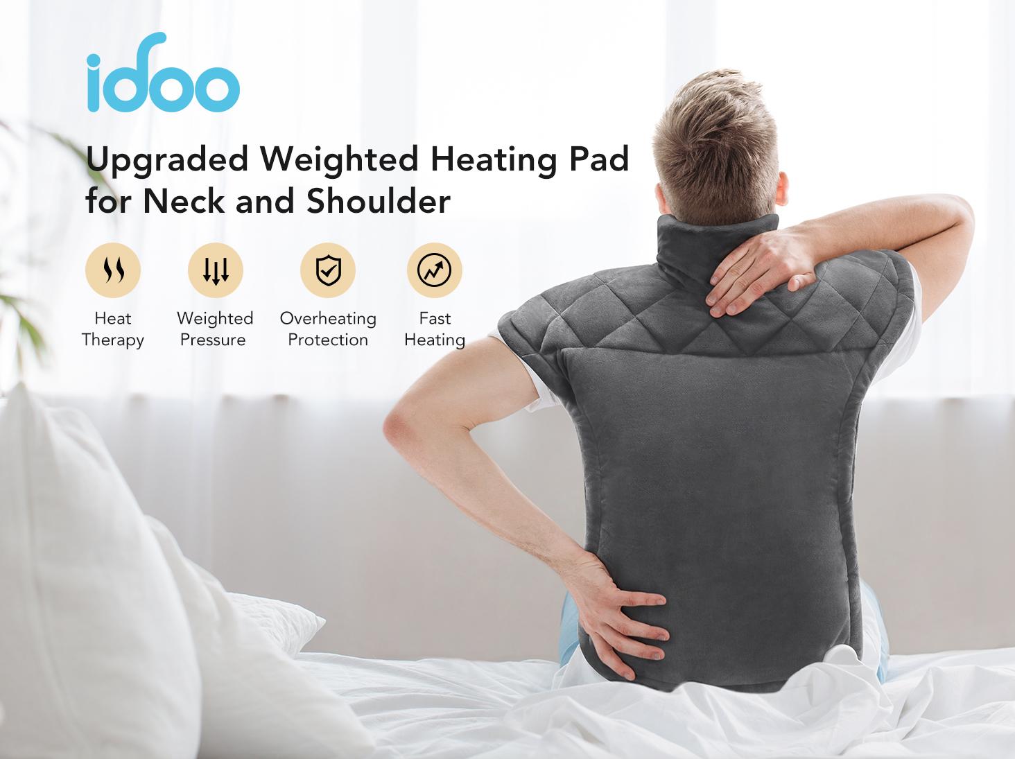 iDOO Heating Pad | Spring Glow Up | Perfect Gifts for Her Women Men Elderly | 3 Sizes (24x37 XXL King/24x33/21x22) | Soothing Heat Therapy for Fast Neck, Shoulder & Back Pain Relief