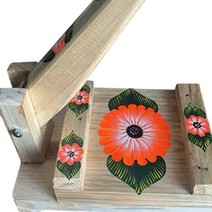Hand painted Tortilla press