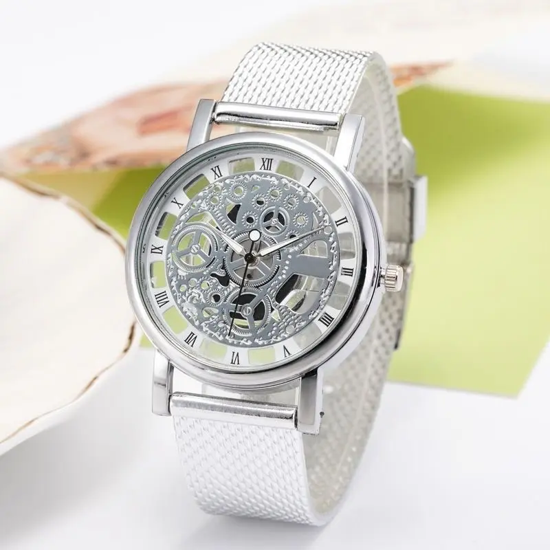 Metal quartz watch