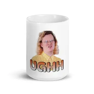 Ugh james Mugs, Love on the spectrum mug Coffee Mug, Coffee Mug, TV Show Mug 11OZ 15OZ,Relatable TV Show Meme Gift for Fans, Sarcastic Unhinged Mood Ceramic Tea Mug for Coworkers