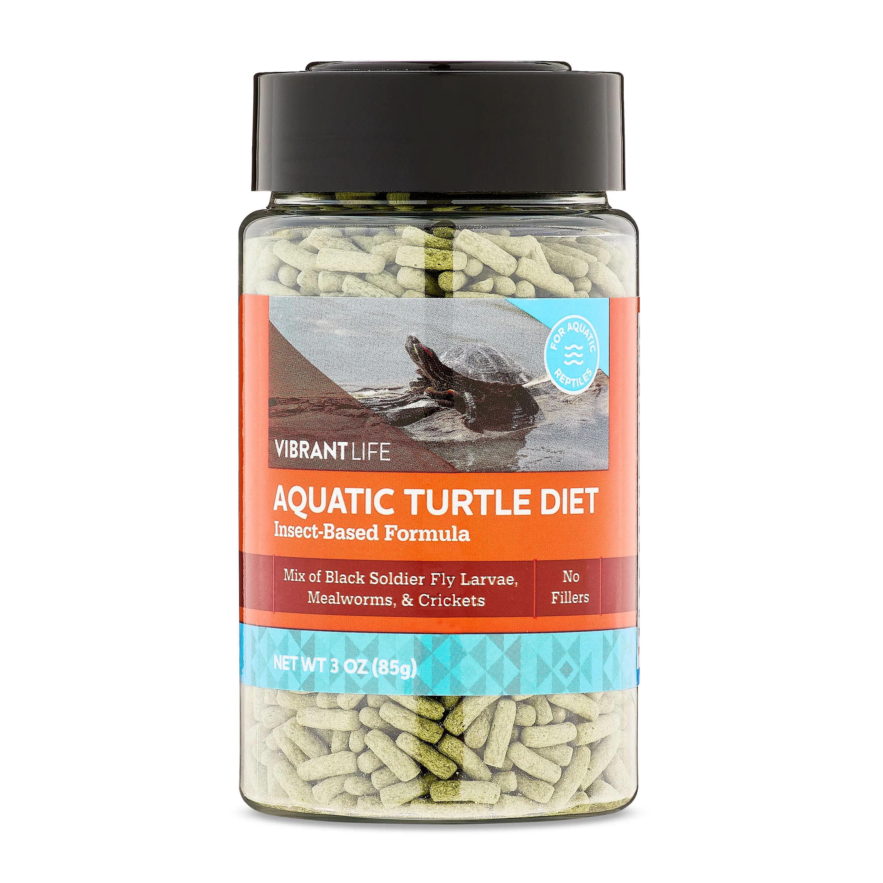 Vibrant Life Aquatic Turtle Diet, Insect-Based Pellets, 3 oz