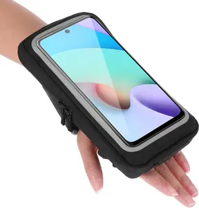 Dual Arm Wrist Running Phone Holder | Adjustable Strap Card Slot Armband for Men Women Outdoor Gym Training