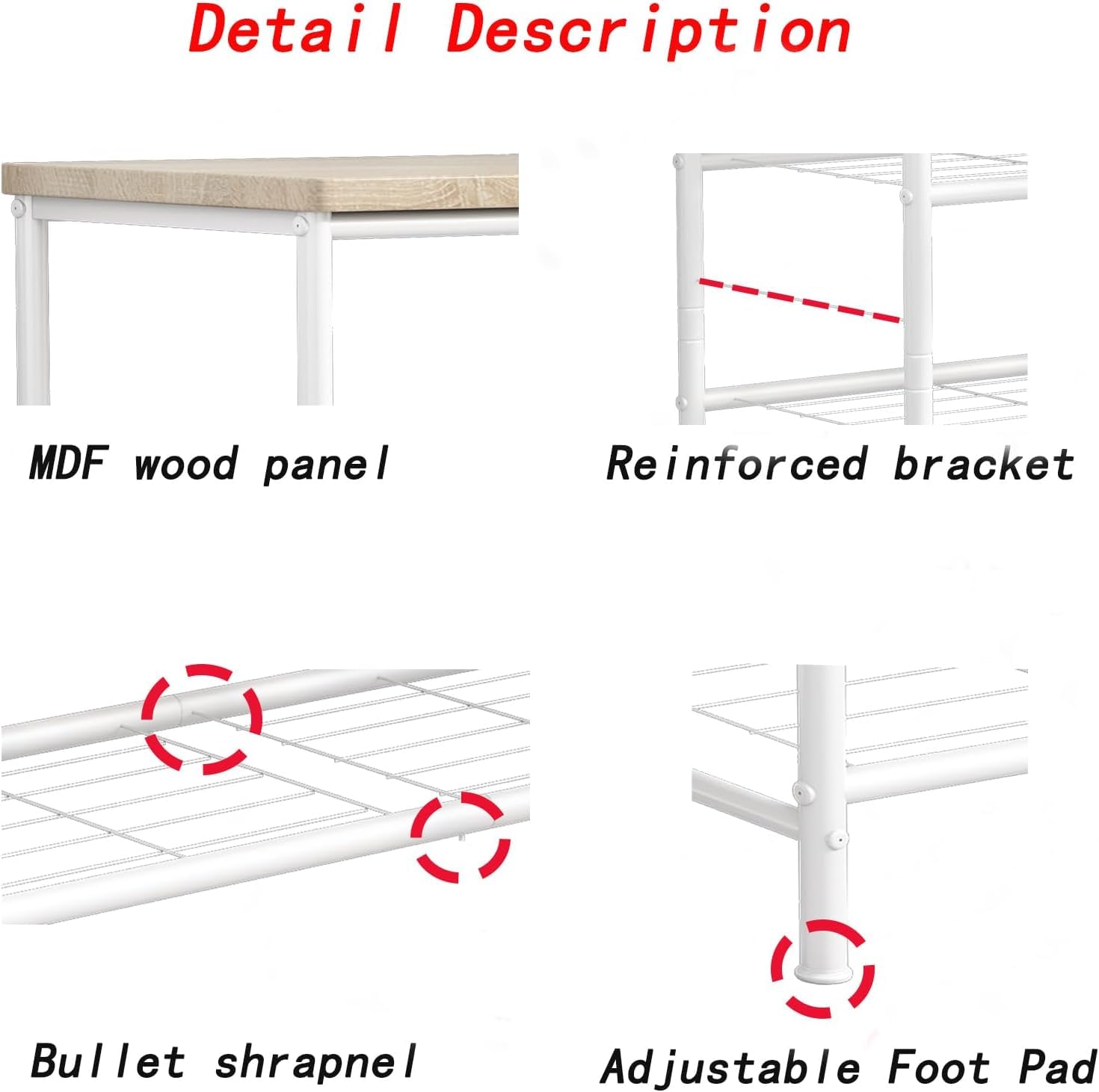 Shoe Rack Organizer, 4-Tier Large Capacity Shoe Rack for Closet, 16 Pairs Shoe Storage Shelf with MDF Top Board, for Entryway, Garage, Bedroom, Cloakroom Deals For You Days Shoe Rack Organizer, 4-Tier Large Capacity Shoe Rack for Closet, 16 Pairs Shoe Storage Shelf with MDF Top Board, for Entryway, Garage, Bedroom, Cloakroom Deals For You Days