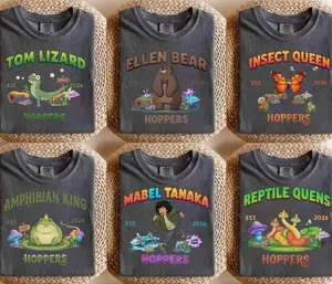 All Characters Hoppers Shirt, Mabel Tanaka Tom Lizard Hoppers Movie 2026, Animal Kingdom, Comfort Color Shirt