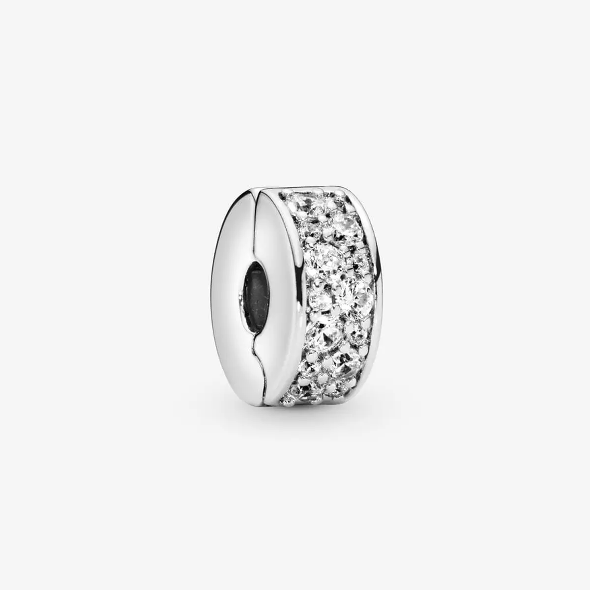 Silver Pave Clip Charm,Jewelry Accessories,Bracelet Pendant