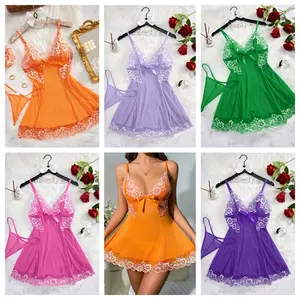 Lingerie for Women Night Dress Nightgowns Lace Trim Sleepwear