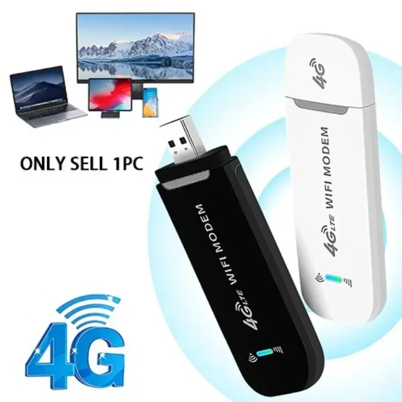 Portable Wireless Router 4g Lte Internet Modem Wifi Cellular 150mbps High-Speed Smart Chip Stable Signal Secure Network Pocket Mobile Hotspot Portable Wifi for Travel Business Home Use Sim Card Router