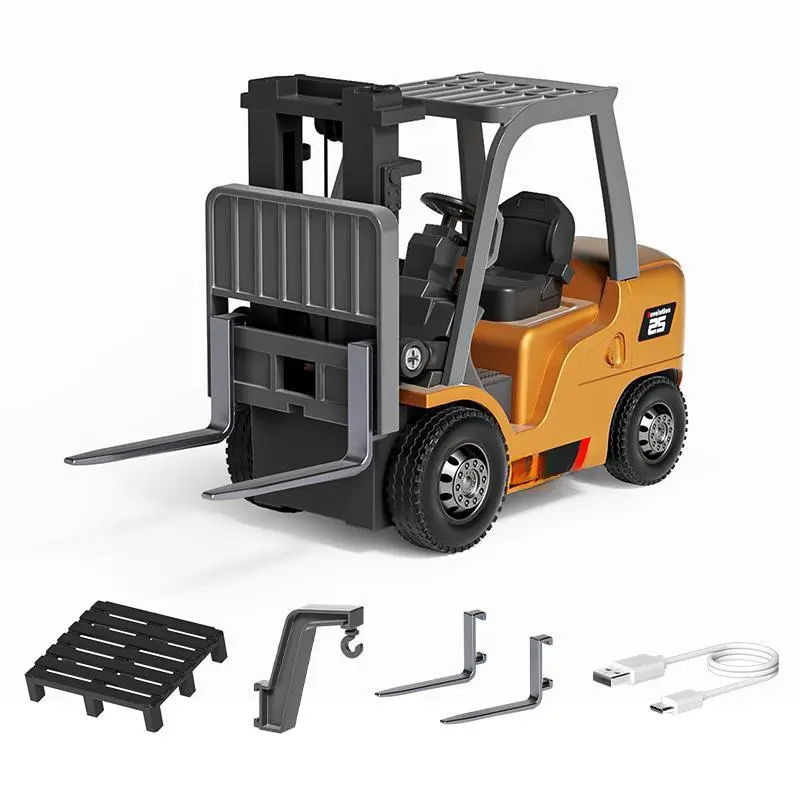 1/64 Mini Desktop remote control Toys,Construction Vehicle Toys, Release pressure