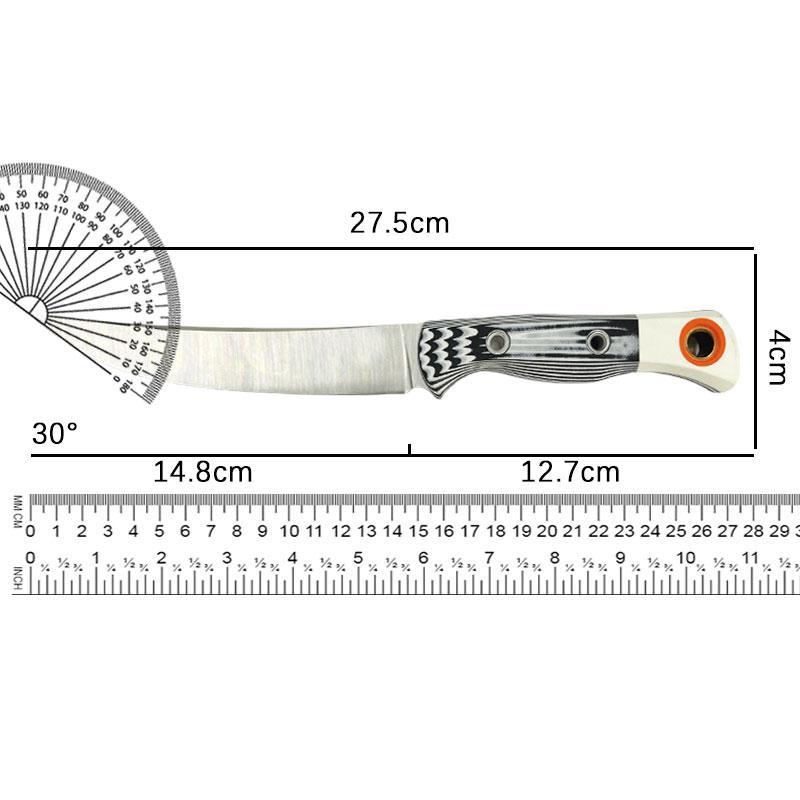 15500 Kitchen Household Fixed Knife D2 SteelBlade, Two-Tone Handle, with Kydex Sheath,Suitable for Cutting Meat and Fruit Specialized Knife 15500 Kitchen Household Fixed Knife D2 SteelBlade, Two-Tone Handle, with Kydex Sheath,Suitable for Cutting Meat and Fruit Specialized Knife
