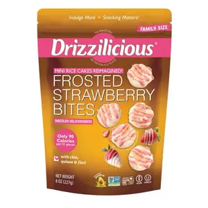 Drizzilicious Frosted Strawberry Mini Rice Cakes, 8 oz.