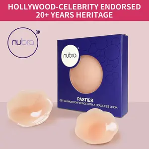 NuBra Flower-Shaped Silicone Nipple Covers Invisible Breathable Skin-Friendly for Womenswear Lightweight Comfortable Everyday Use