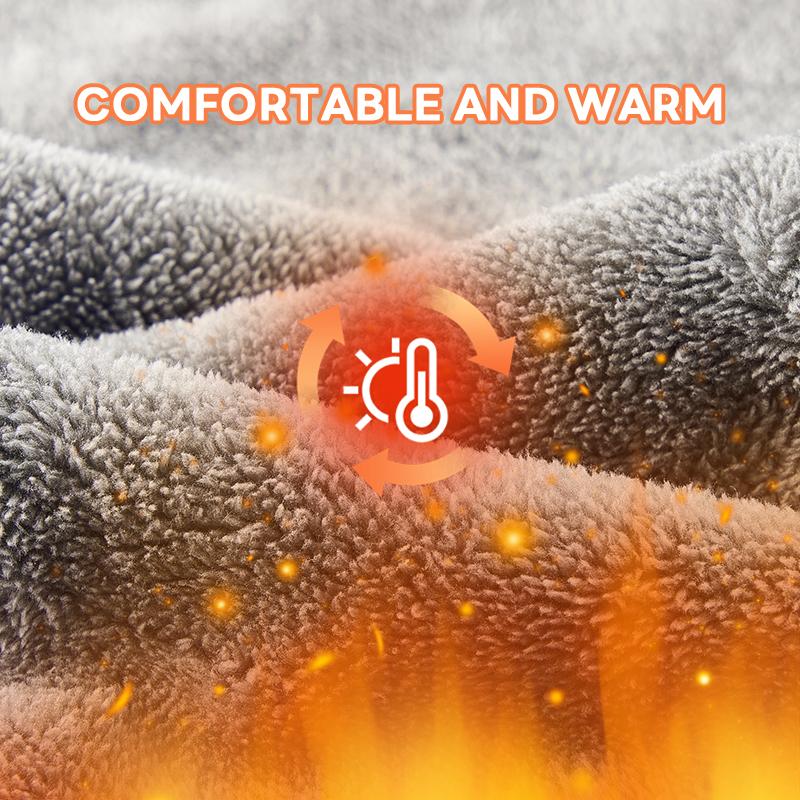 Men's Casual Fleece-Lined Straight-Leg Long Sweatpants