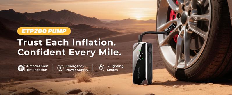 FLEXTAIL 150PSI Tire Inflator Portable Air Compressor, Knob Pressure Control, with 2.5D Curved Screen, Fast Air Compressor for Car, Bike & Inflatables — Rechargeable Air Pump with LED Display & Auto Stop