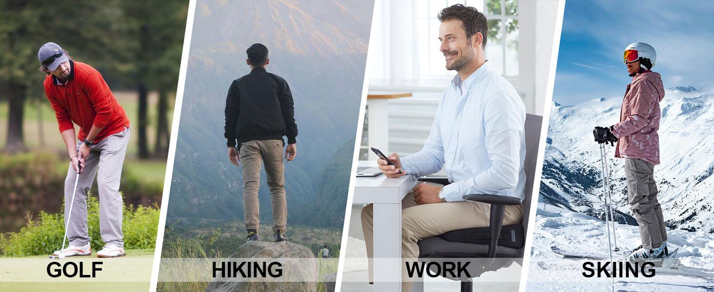 MAELREG Men’s Golf Fleece Pants Warm Windproof Stretch Casual Outdoor Trousers Daily Wear 30"/32"/34" SpringStatements