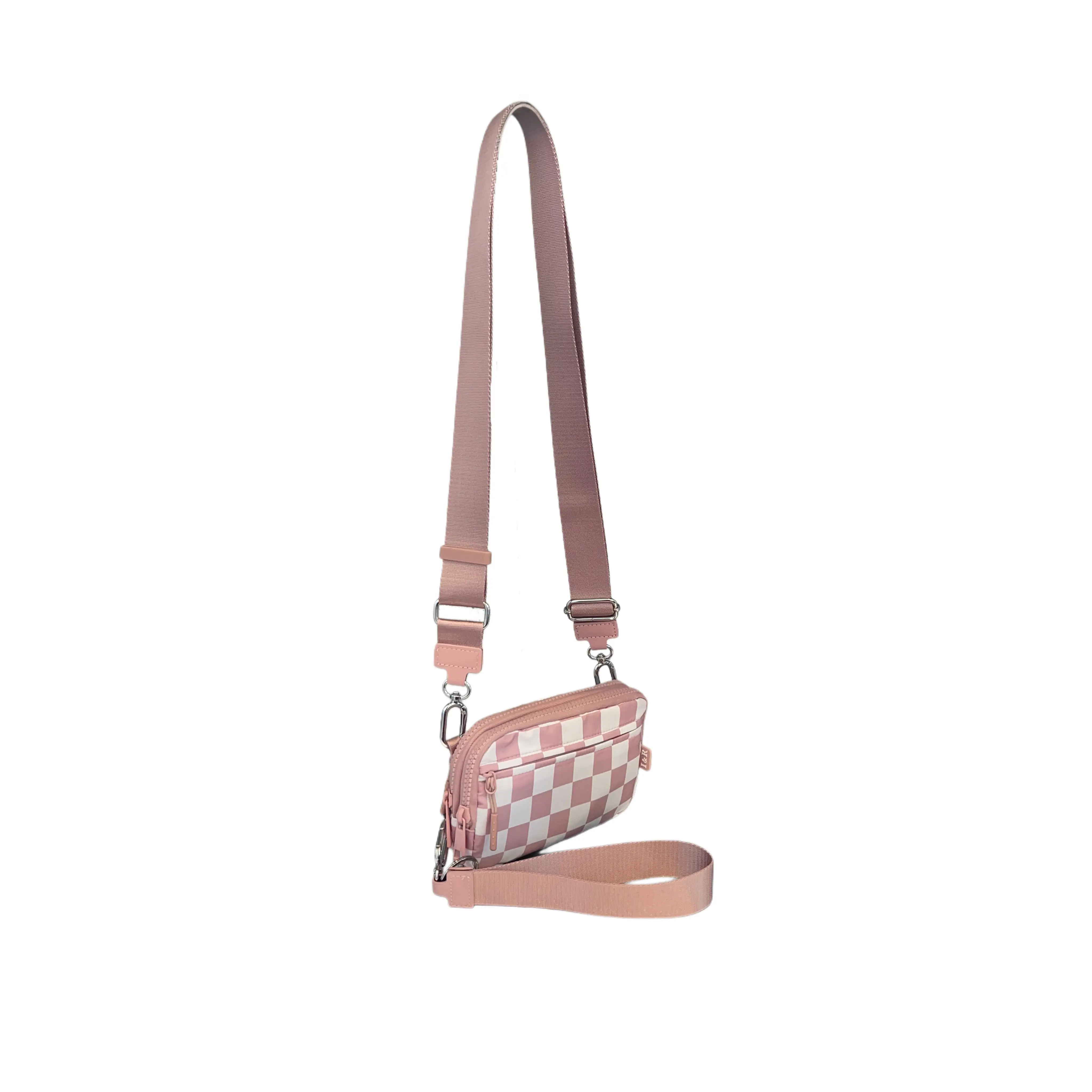 Pink Checkered (with strap)