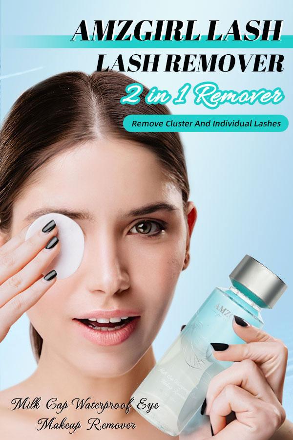 AMZGIRL 2in1 Eye Makeup Remover Water&Oil Cosmetic Lash Remover