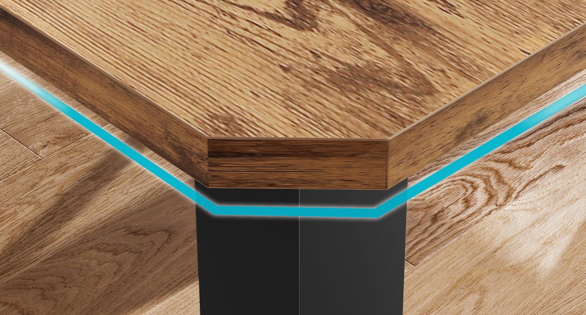 GARVEE Industrial Dining Table for 6-8 People, 78.7" Long Wood Kitchen Table, Rectangle Design Ideal for Dining Room or Meetings, Available in Grey, Retro Brown, and Black & Brown Finishes.