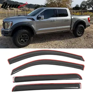 Window Visors Guard for Dodge Ram 1500 Crew Cab 2019-2025 In Channel 4PCS