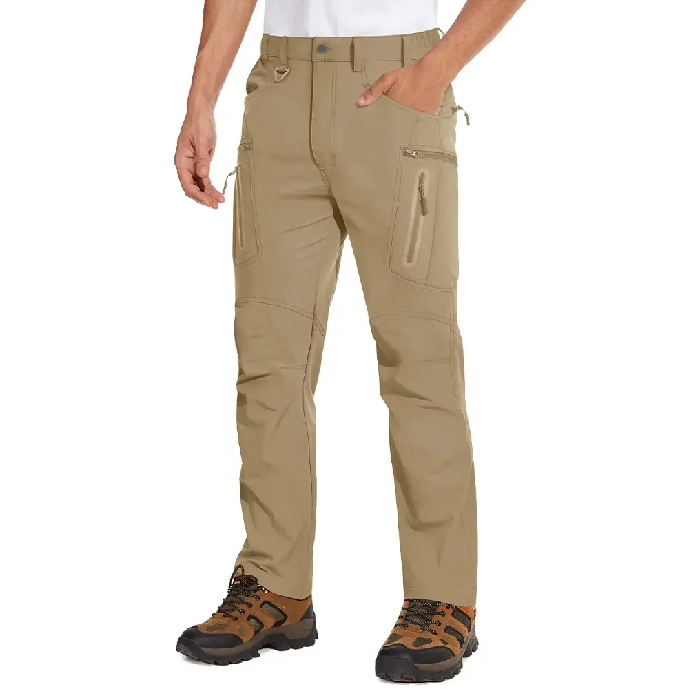 Men's Tactical Cargo Athletic Joggers - Water-Resistant 8-Pocket Ripstop Straight Synthetic Utility Style Trousers, Lightweight Mensfashion Bottoms for Hiking, Work