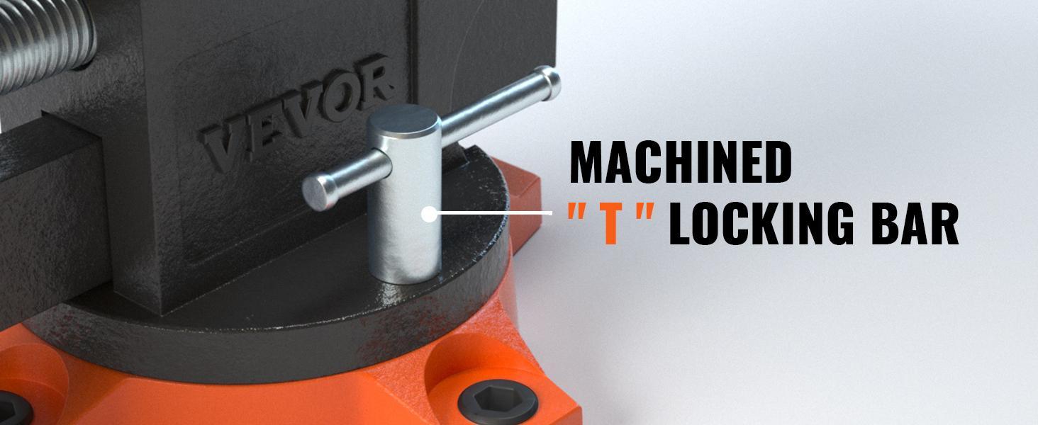 VEVOR Bench Vise, TikTokShopBlackFriday, 4.5-inch Jaw Width 5.9-inch Jaw Opening, 360-Degree Swivel Locking Base Multipurpose Vise with Anvil, Heavy Duty Ductile Iron Workbench Vise with Bolts & Nuts, for Drilling VEVOR Bench Vise, TikTokShopBlackFriday, 4.5-inch Jaw Width 5.9-inch Jaw Opening, 360-Degree Swivel Locking Base Multipurpose Vise with Anvil, Heavy Duty Ductile Iron Workbench Vise with Bolts & Nuts, for Drilling