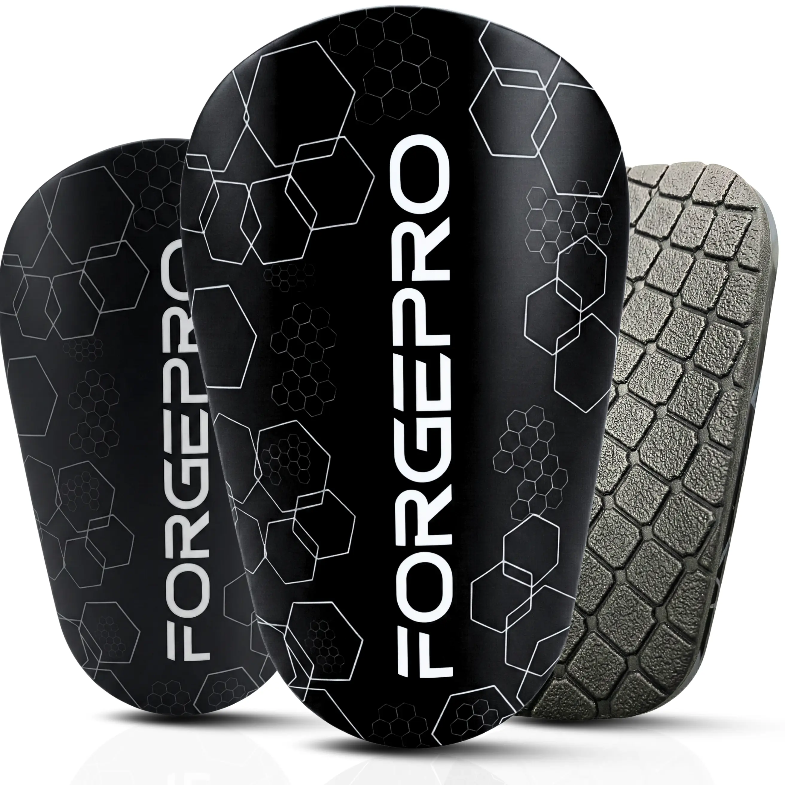 ForgePro Agility Mini Soccer Shin Guards | Ultra Lightweight Speed Shin Guards | Low Profile EVA Protection | Teen & Adult Players Ages 12+