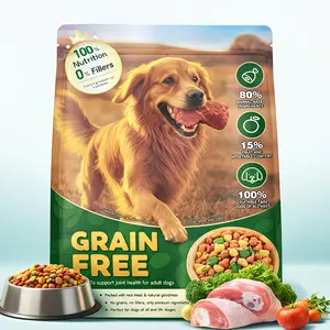 Budget Dog Food High Nutrient Large Bag Kibble-High Flavor Dog Food for Picky Eater Dogs
