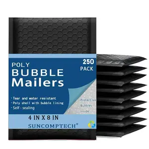 4x8 (4x7) Poly Bubble Padded Envelopes Mailers Shipping Bag Blue 250 PCS