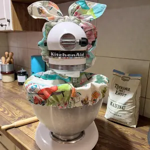 Reusable KitchenAid Mixer Bowl Cover with Bow | Dough Proofing Cover