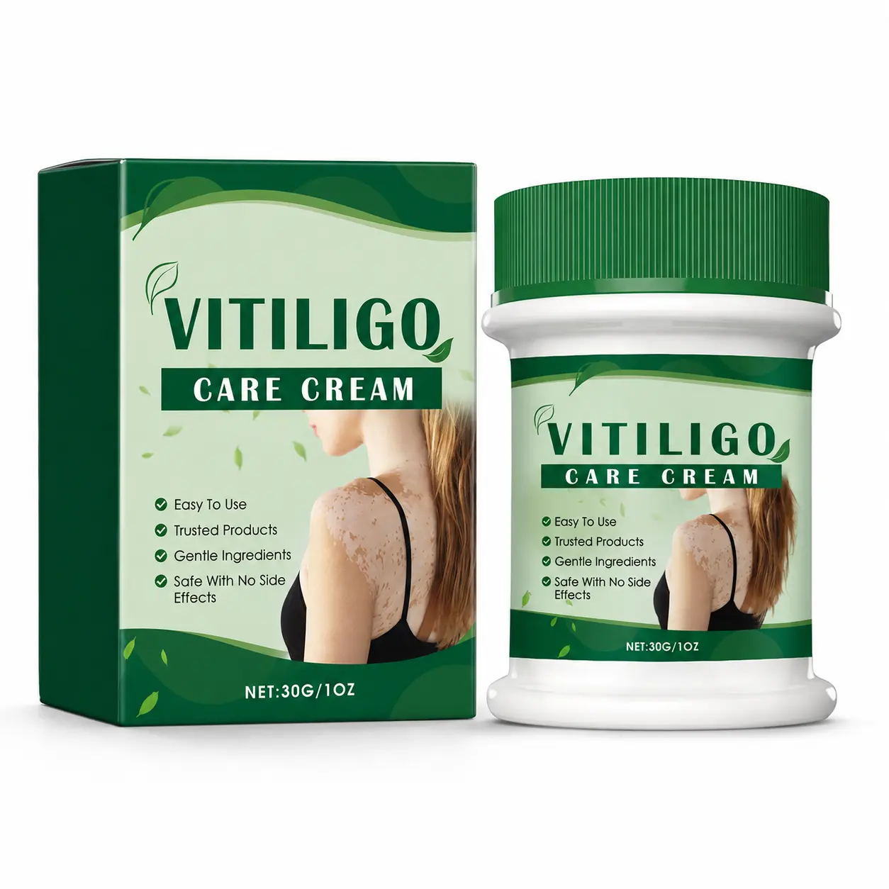 Daily Moisturizing Skin Care Cream for Dry & Uneven-Looking Skin, Lightweight Hydrating Cream with Aloe Extract, Mint Leaf & Allantoin, Non-Sticky Refreshing Formula for Soft, Smooth & Comfortable Skin, 30g