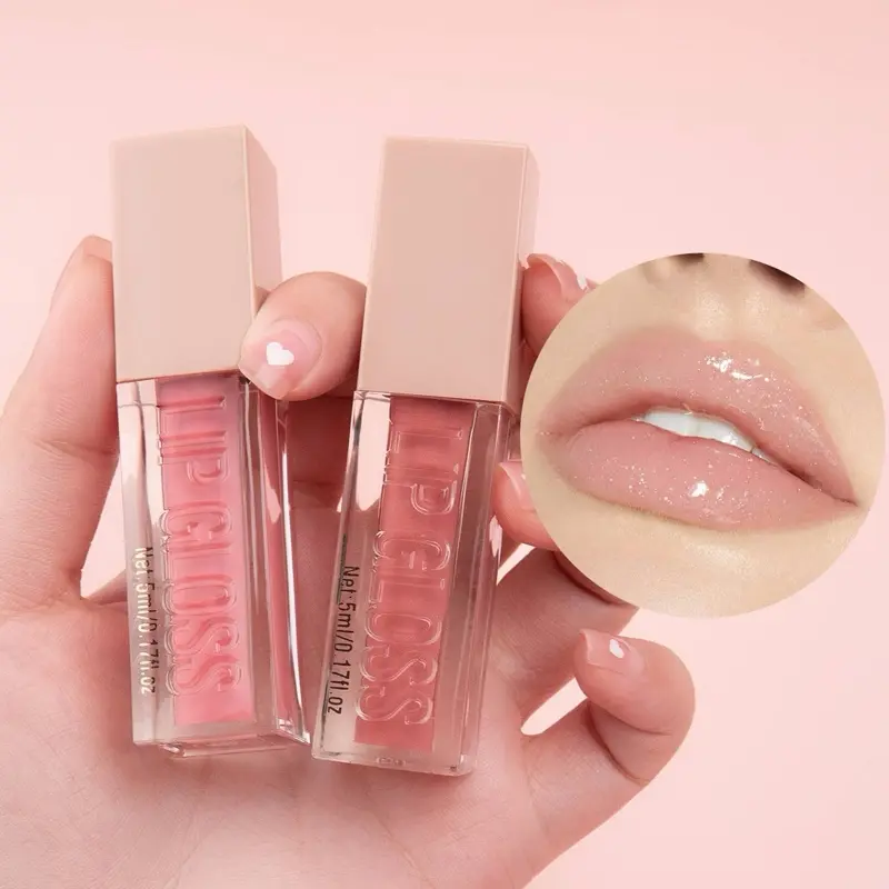 Covaluna Beauty Moisturizing Lip Gloss Lipstick Makeup - Lightweight Non-Sticky Formula for Soft Shiny Hydrated Lips - Beautifully Packaged for Daily Use or Gifting Moisturizer Hydrating Moisture Glossy Cosmetic